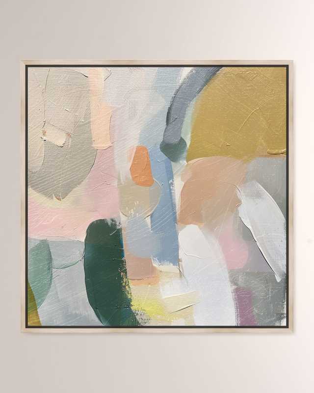 "Whirling Palette II" Framed Giclee on Canvas